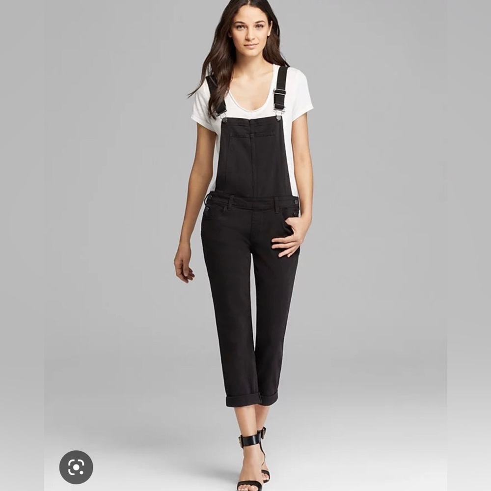 PAIGE Sierra High Waist Denim Overalls - Picture 6 of 11